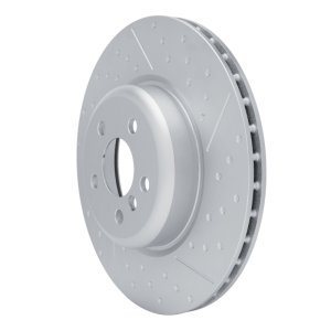 BMW 430I Brake Rotor (1) - Rear Right - R1 Concepts - GeoSPEC Coated Dimpled & Slotted - `20-`25